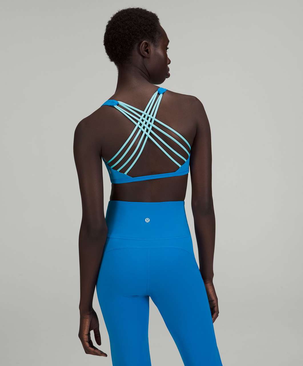 Lululemon Free to Be Bra - Wild *Light Support, A/B Cup - Poolside /  Electric Turquoise - lulu fanatics