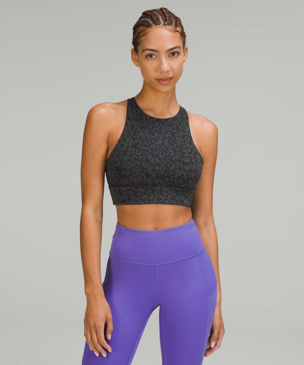 Lululemon Energy High-neck Longline Ribbed Bra Medium Support, B-d Cups