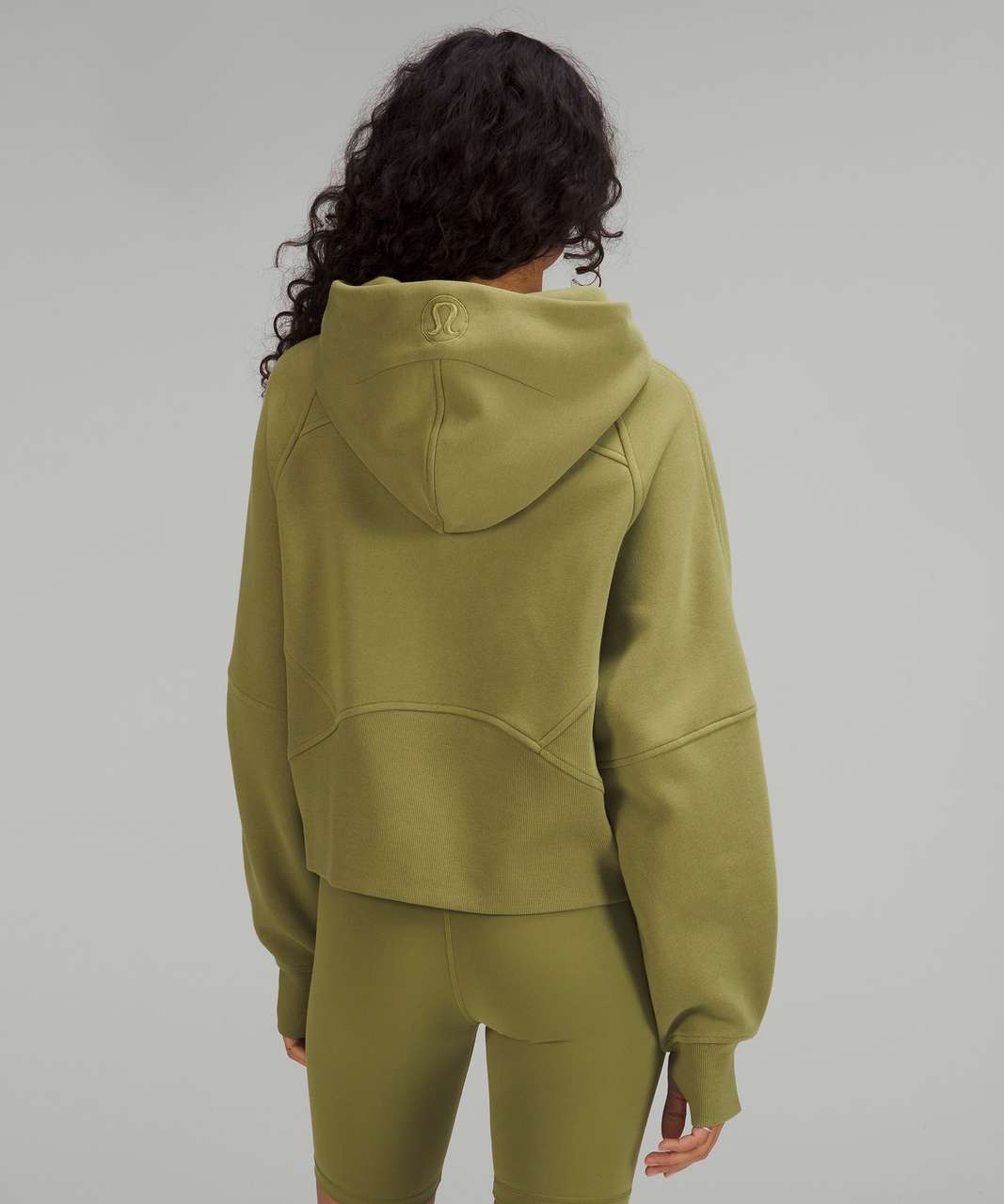 Lululemon Scuba Oversized Full-Zip - Bronze Green - lulu fanatics