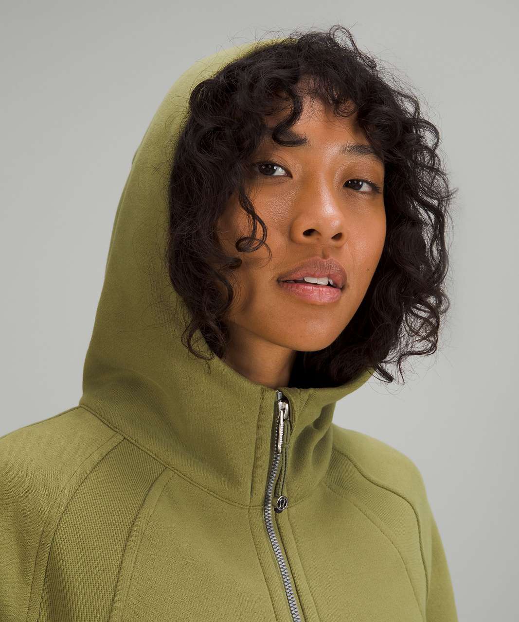 Scuba Oversized Full Zip Hoodie, Army Green