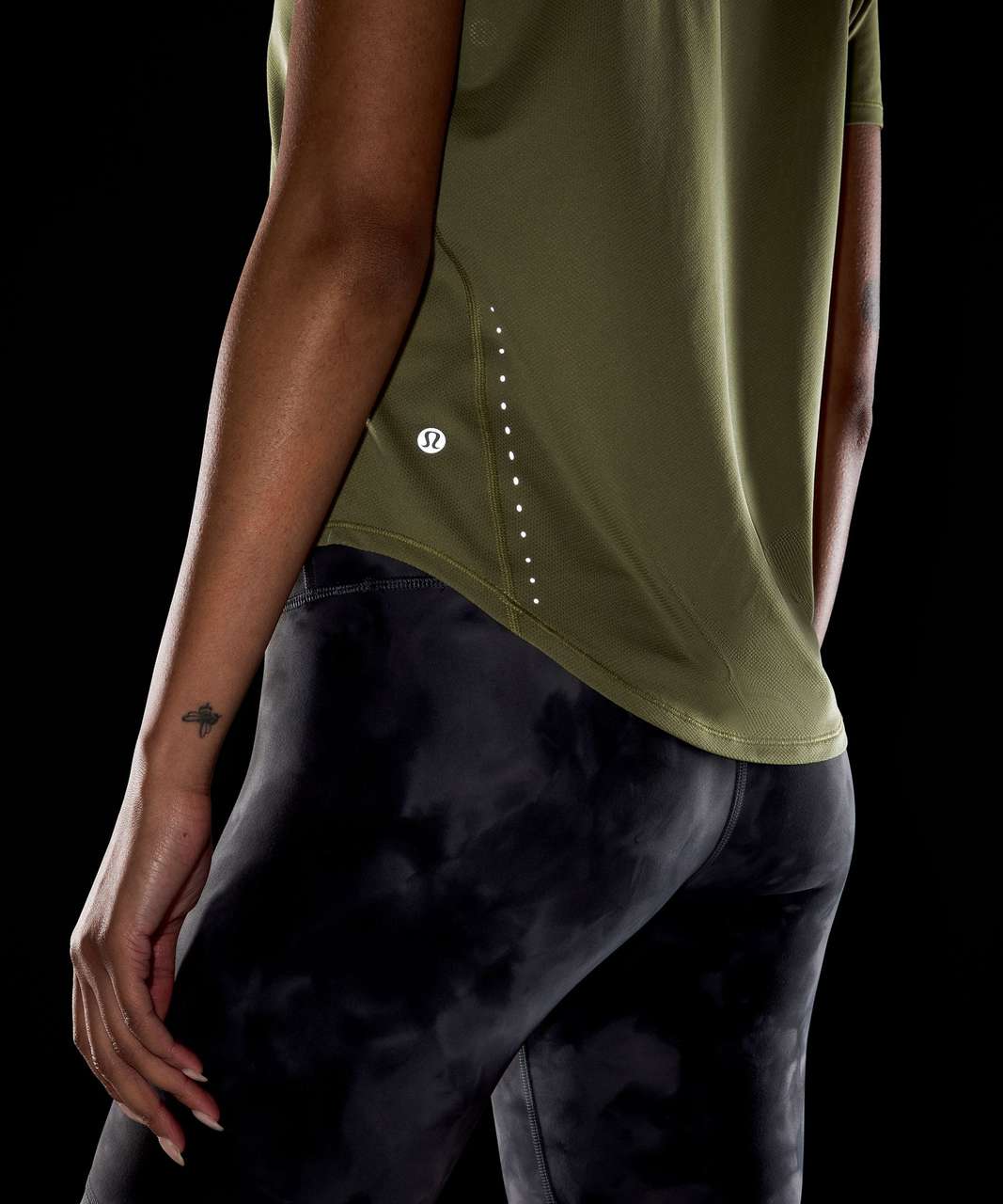 Lululemon High-Neck Running and Training T-Shirt - Bronze Green