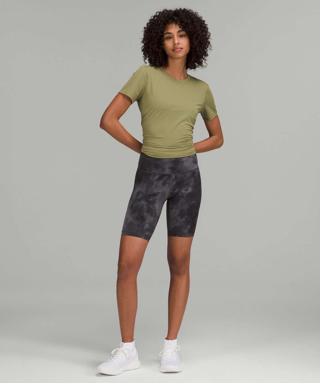 Lululemon High-Neck Running and Training T-Shirt - Bronze Green