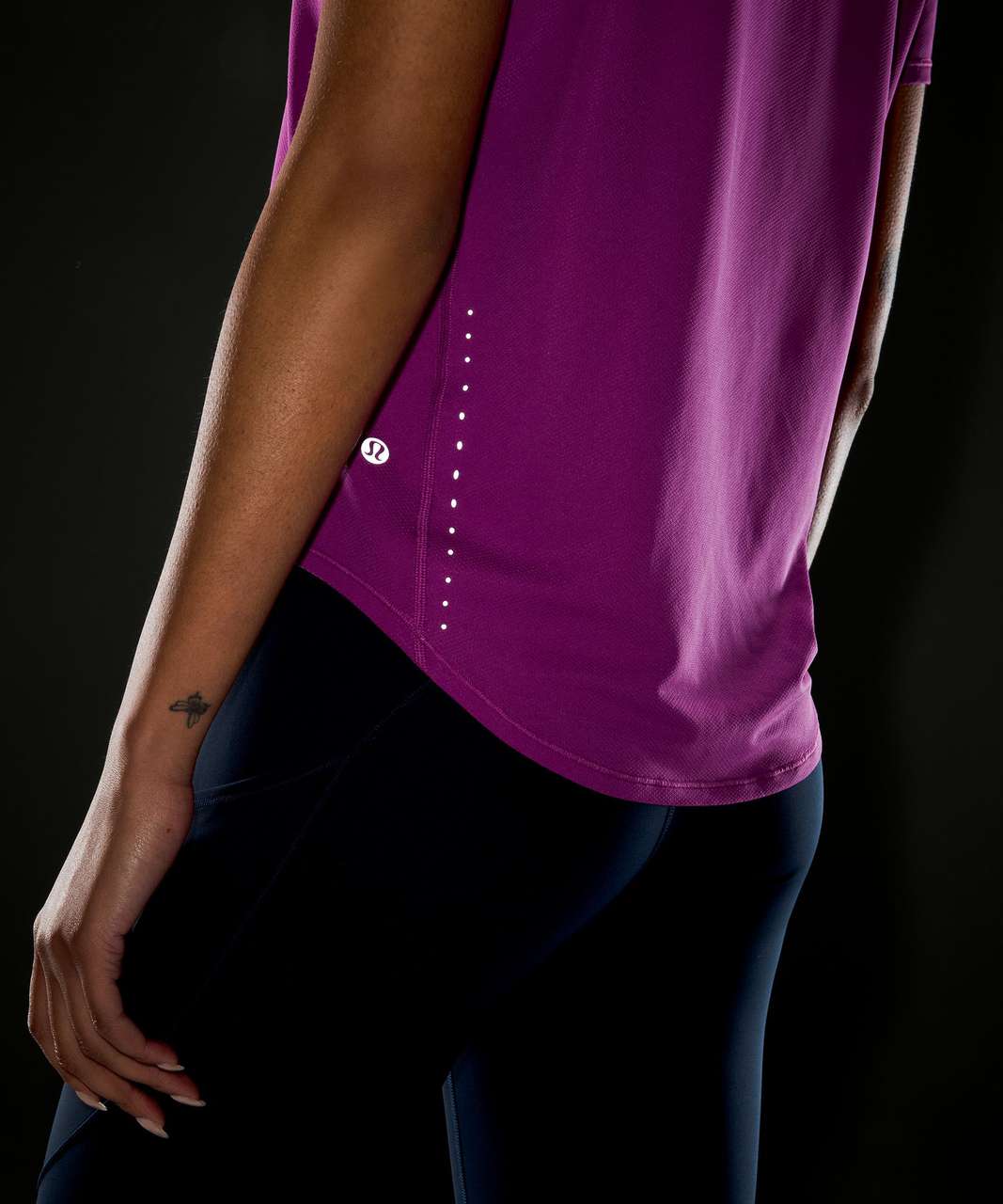 Lululemon High-Neck Running and Training T-Shirt - Vivid Plum - lulu  fanatics