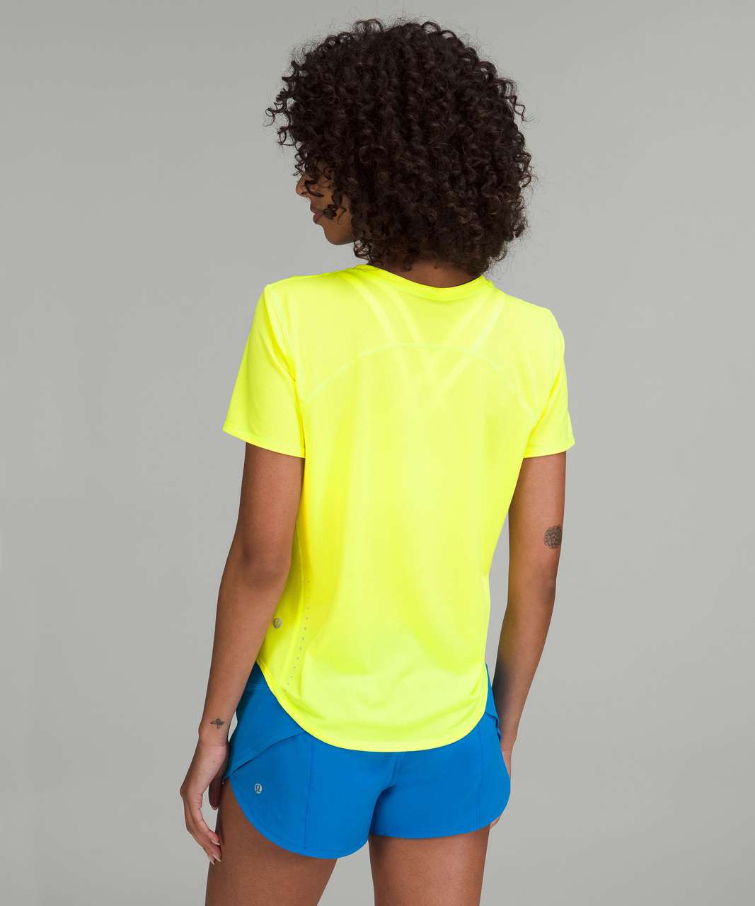 Lululemon High-Neck Running and Training T-Shirt - Electric Lemon