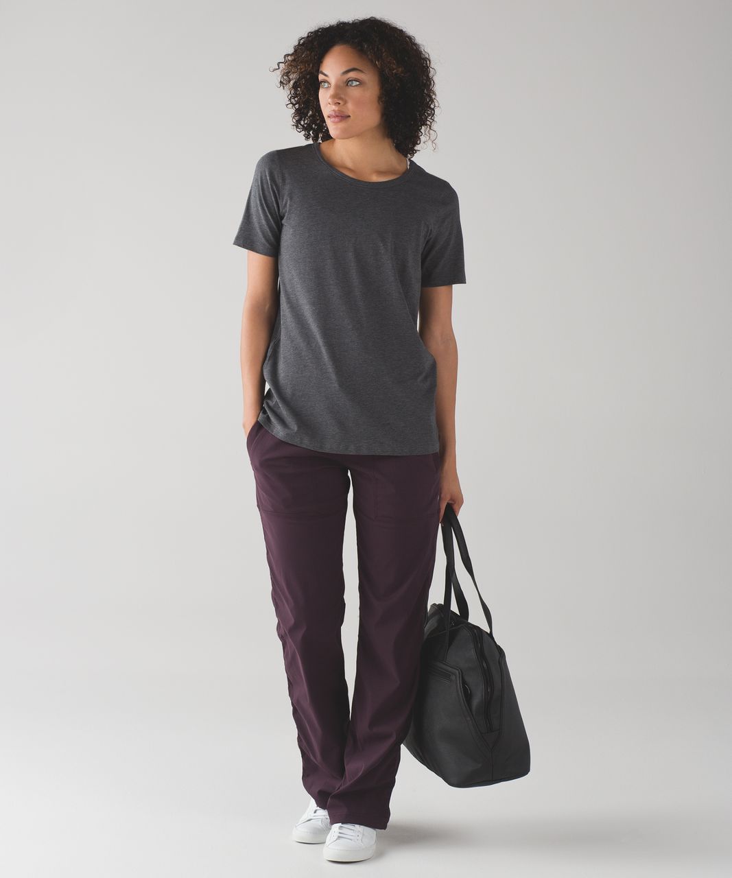 Lululemon Dance Studio Mid-Rise Crop 25 - Mulled Wine - lulu fanatics