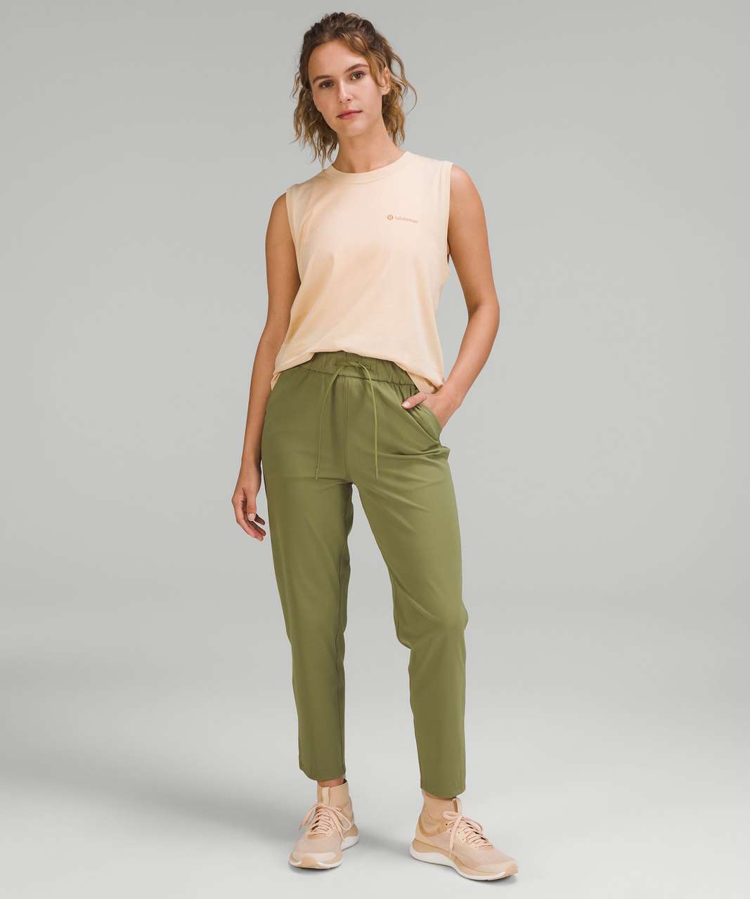 green lululemon 7 8 - Gem