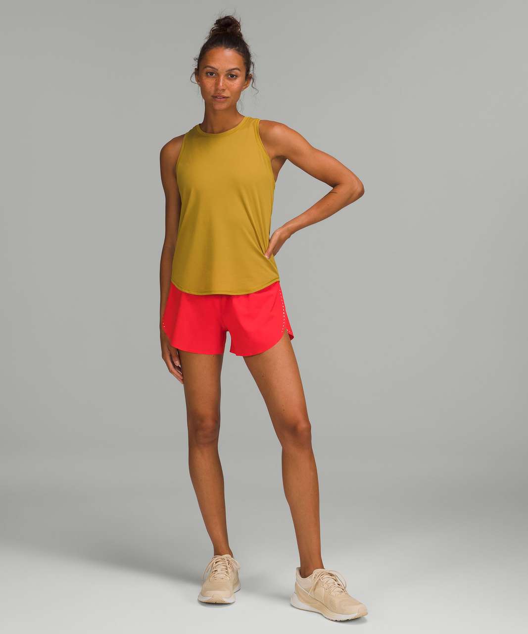 Lululemon High-Neck Running and Training Tank Top - Auric Gold