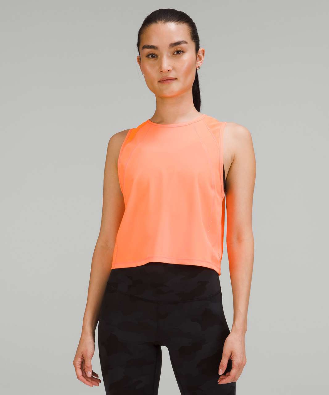 Lululemon Sculpt Cropped Tank Top - Highlight Orange