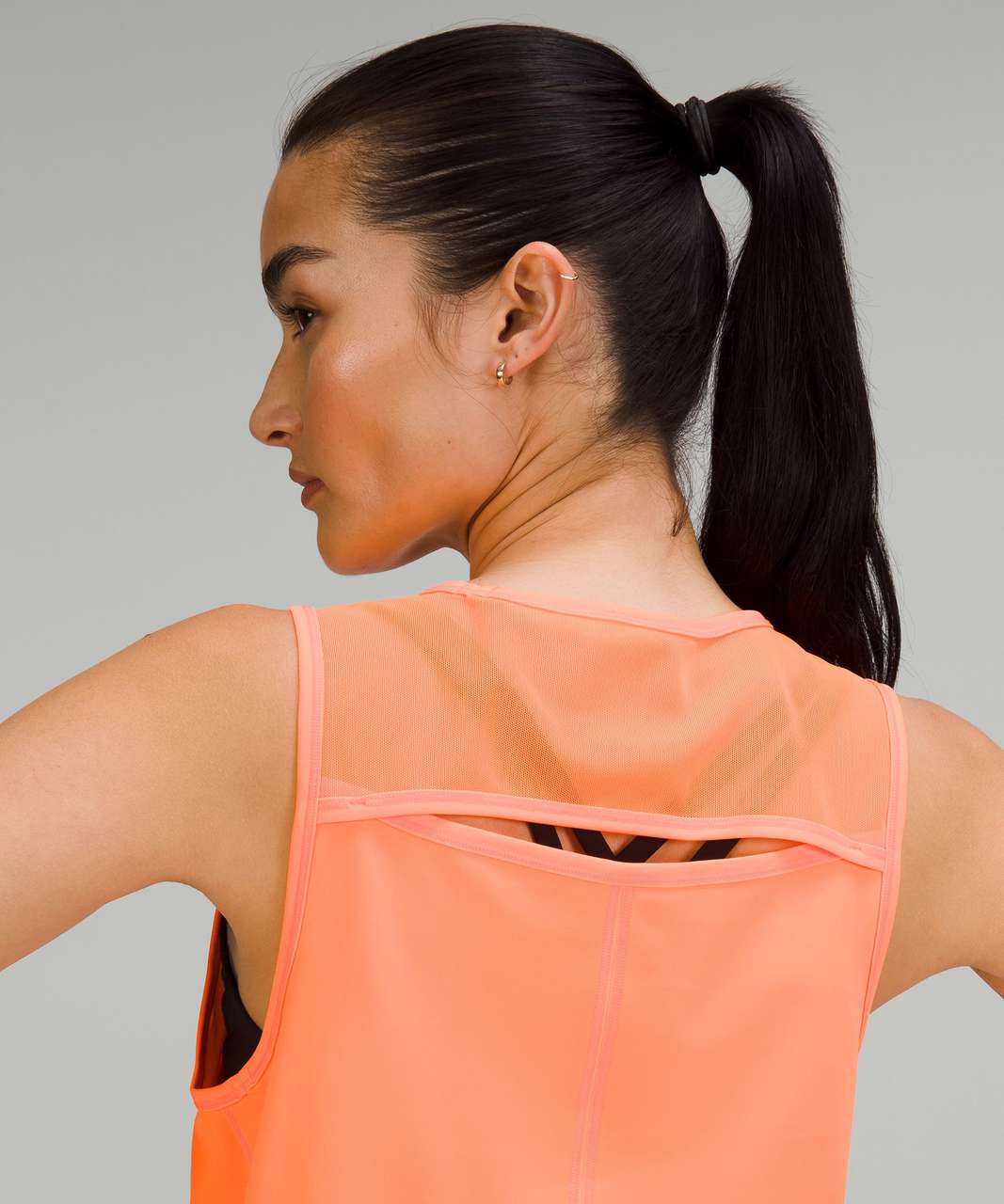 Lululemon Sculpt Cropped Tank Top - Highlight Orange