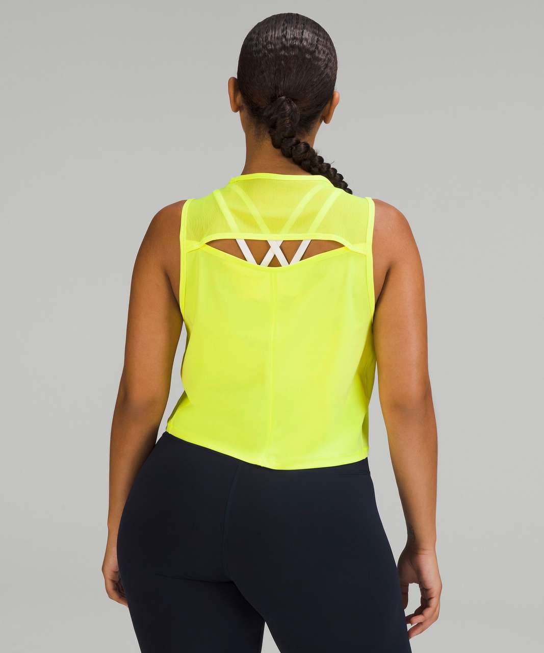 Lululemon Sculpt Cropped Tank Top - Electric Lemon