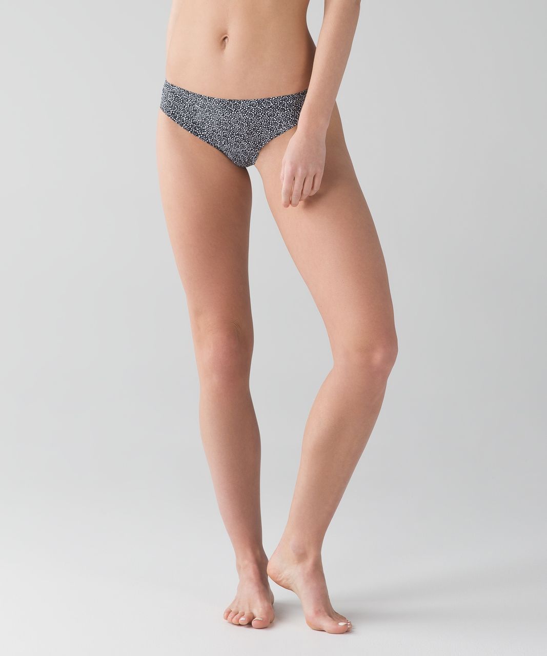 Lululemon Namastay Put Thong - Freckle Flower Black White - lulu