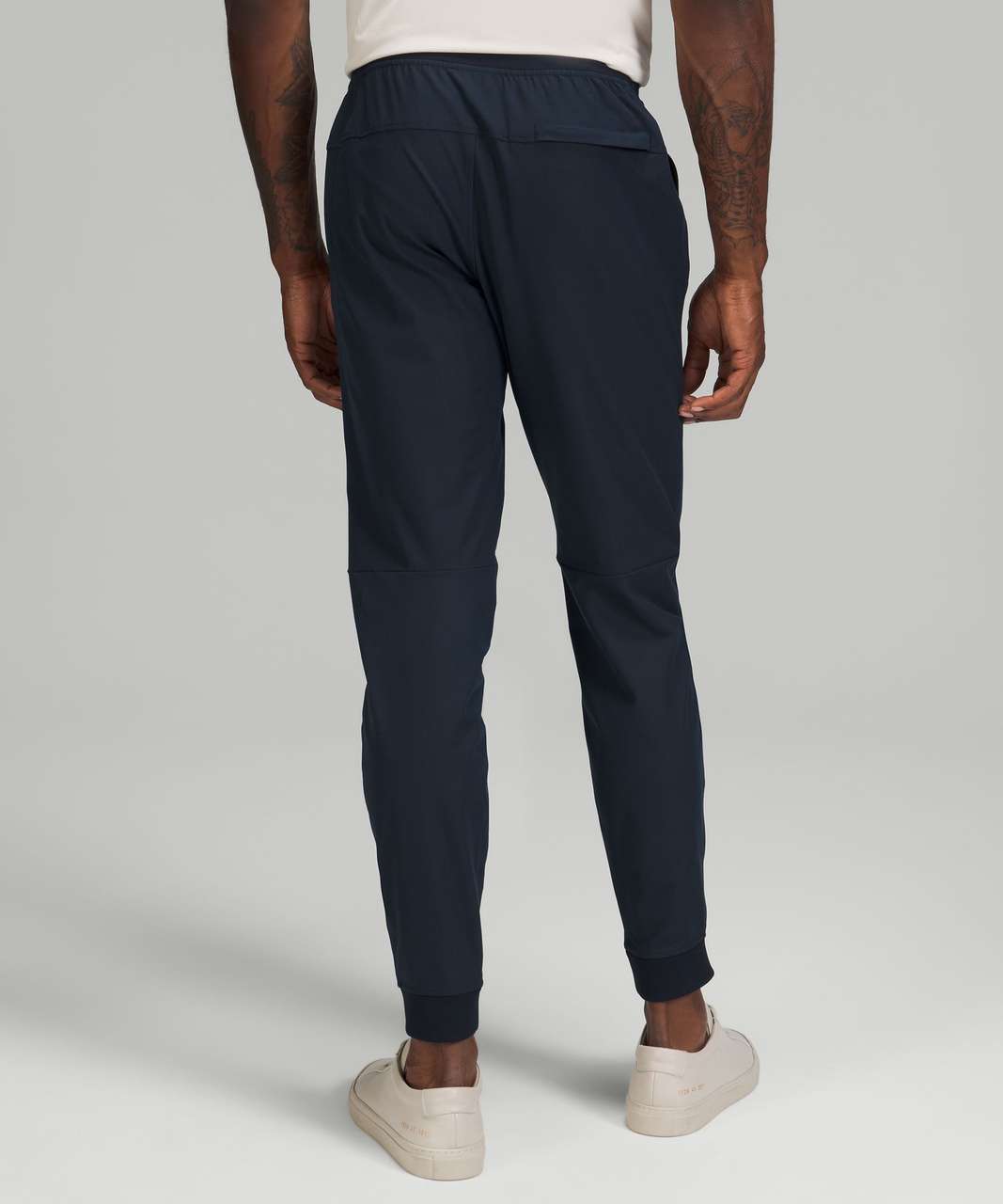 Navy ABC jersey track pants, Lululemon