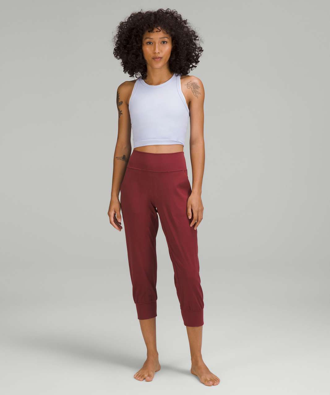 Lululemon Align High-Rise Cropped Jogger - True Navy - lulu fanatics