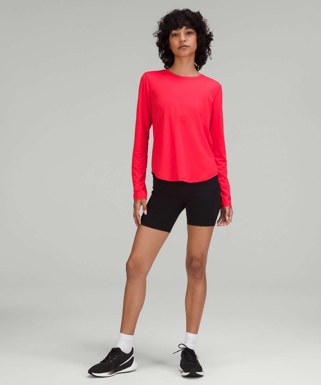Lululemon High-Neck Running and Training Long Sleeve Shirt - Love Red
