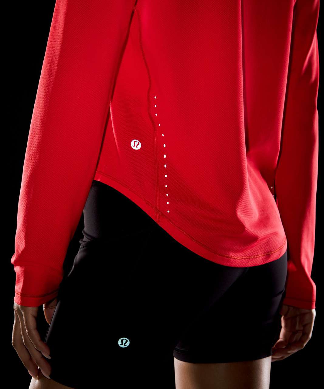 Lululemon High-Neck Running and Training Long Sleeve Shirt - Love Red