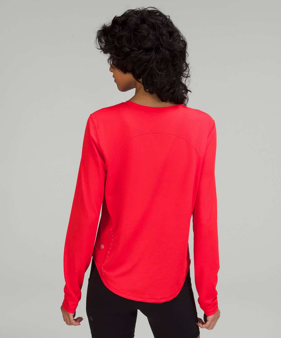 Lululemon High-Neck Running and Training Long Sleeve Shirt - Love Red