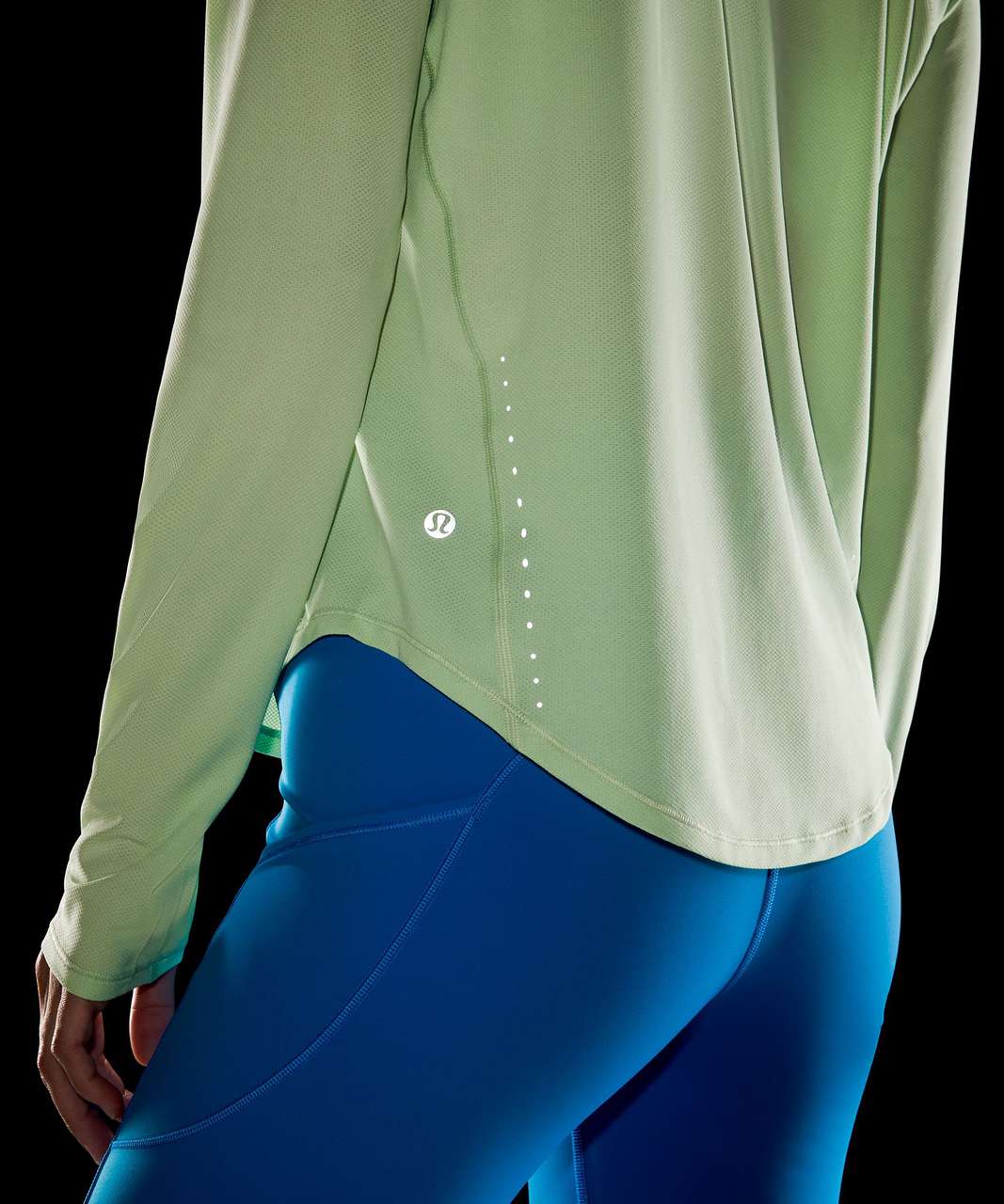 Lululemon High-Neck Running and Training Long Sleeve Shirt - Creamy Mint