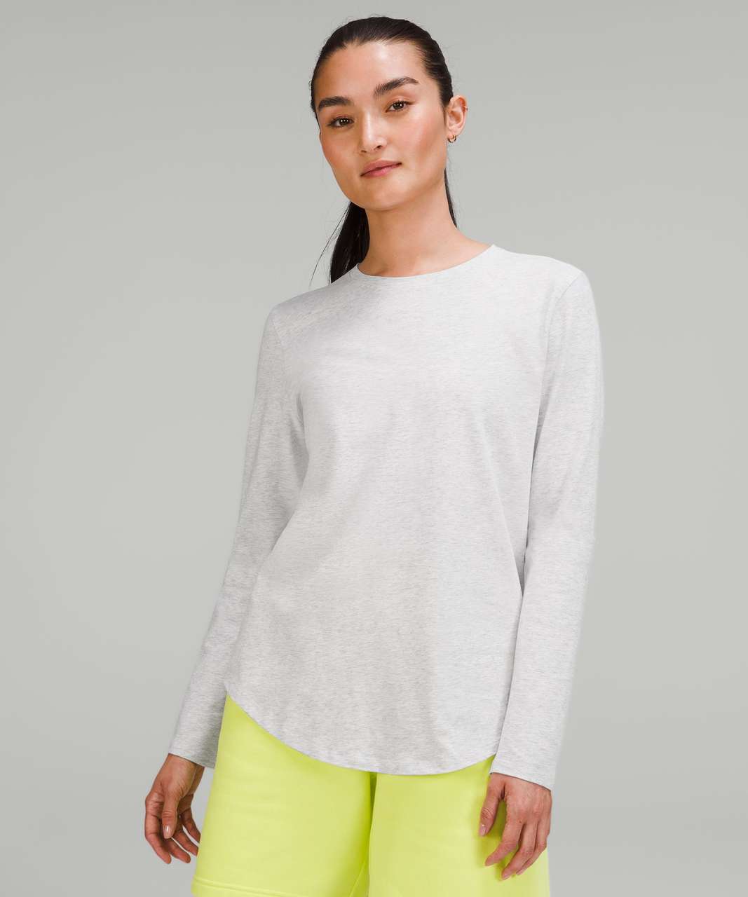 Lululemon Love Long Sleeve Shirt - Heathered Core Ultra Light Grey