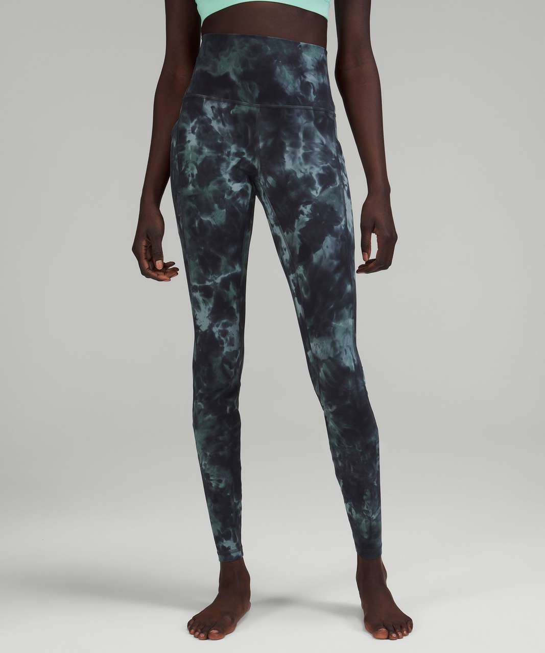 lululemon Align™ High-Rise Short 8, Diamond Dye Silver Blue Tidewater  Teal Graphite Grey