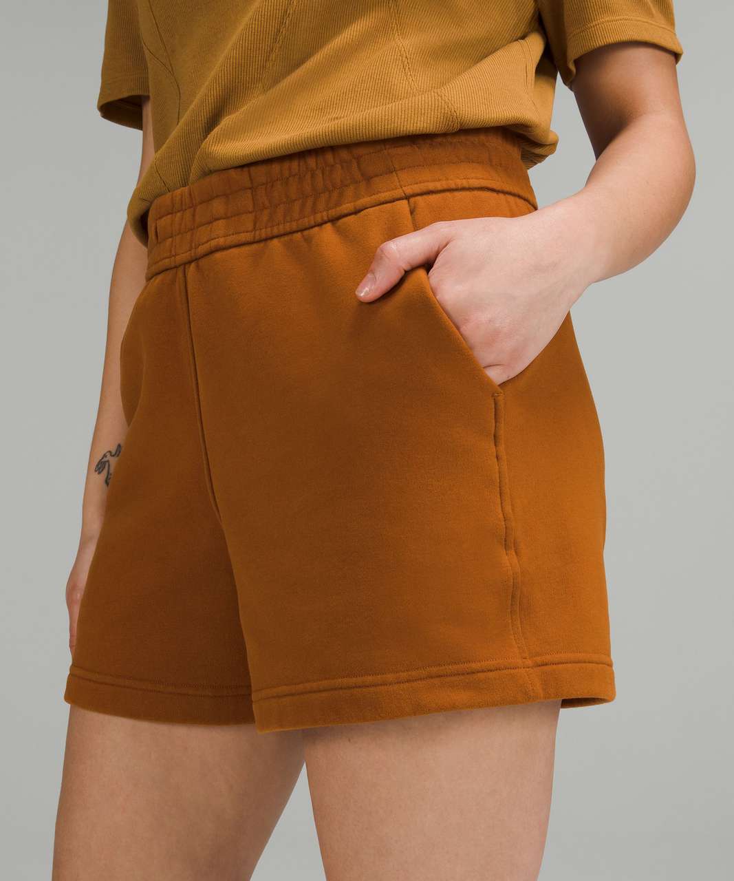 Lululemon Loungeful High-Rise Short 4" - Butternut Brown