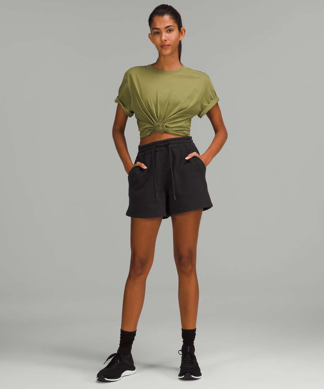 Black Shorts - High-Waisted Shorts - Belted Shorts - Lulus