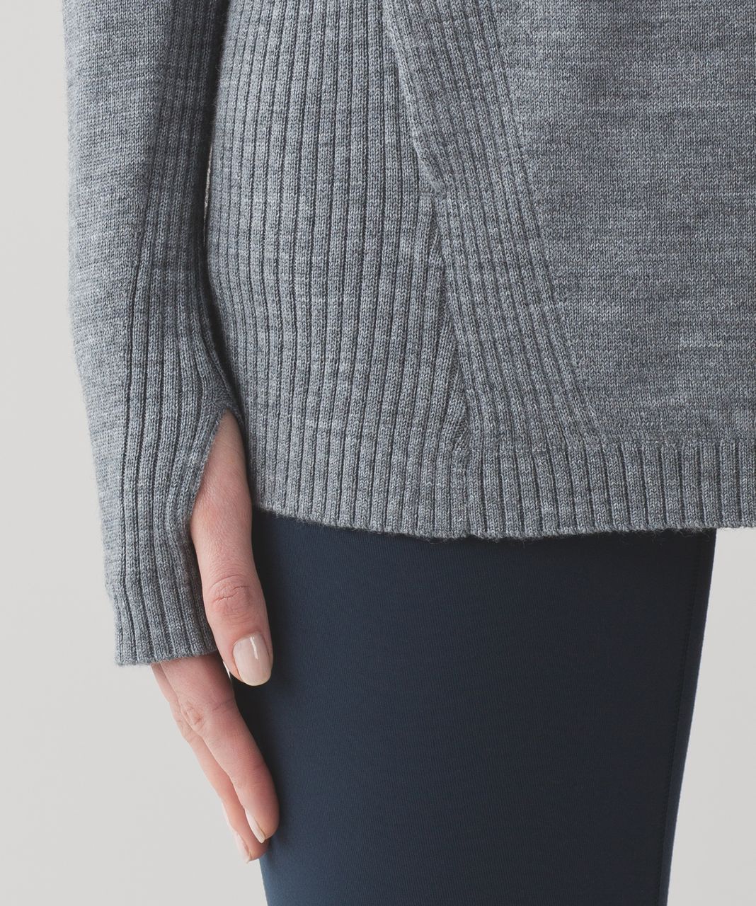 Lululemon Sweat And Savasana Sweater - Heathered Medium Grey - lulu fanatics