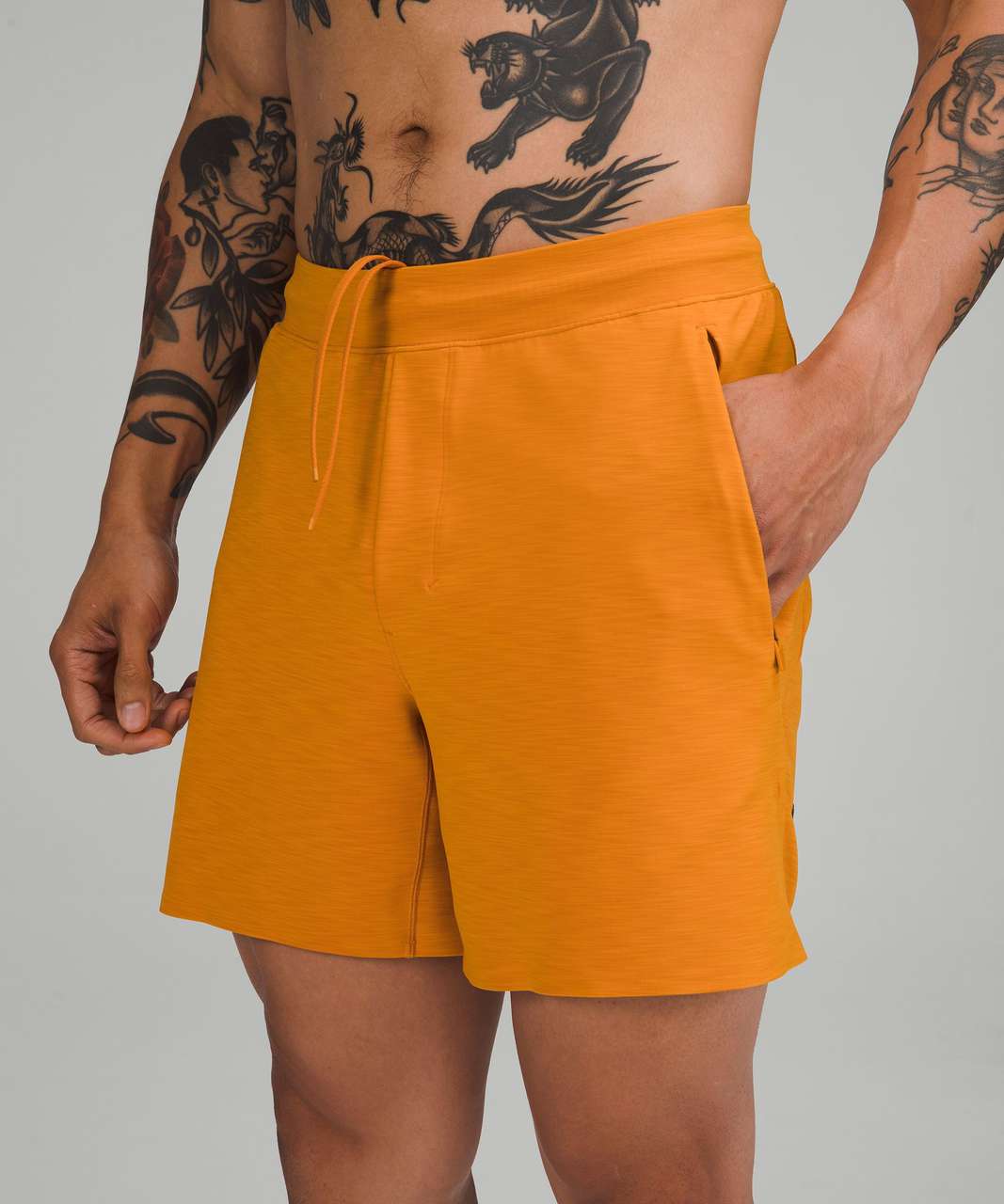 Lululemon Balancer Short 6 *Everlux - Heathered Autumn Orange - lulu  fanatics