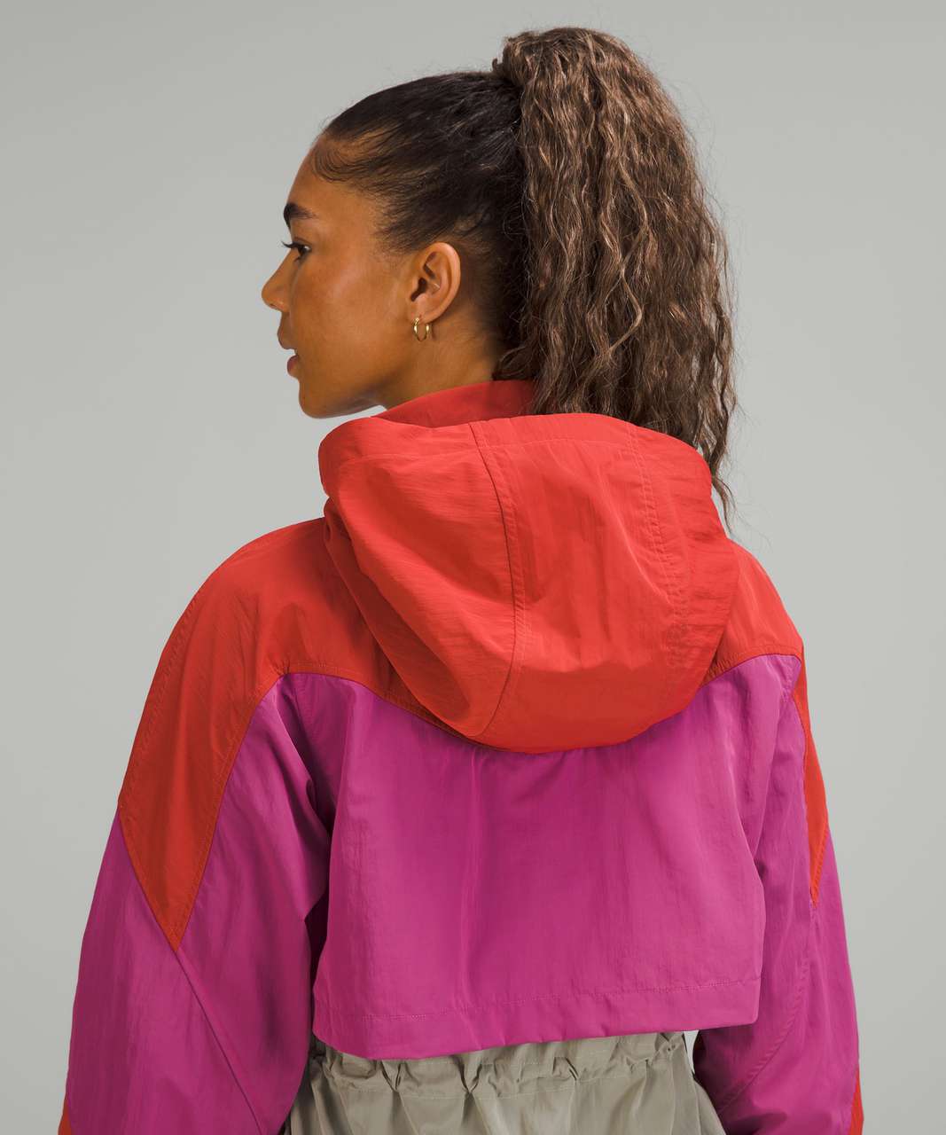 Lululemon Evergreen Anorak - Pink Punch / Pink Lychee / Raw Linen ...