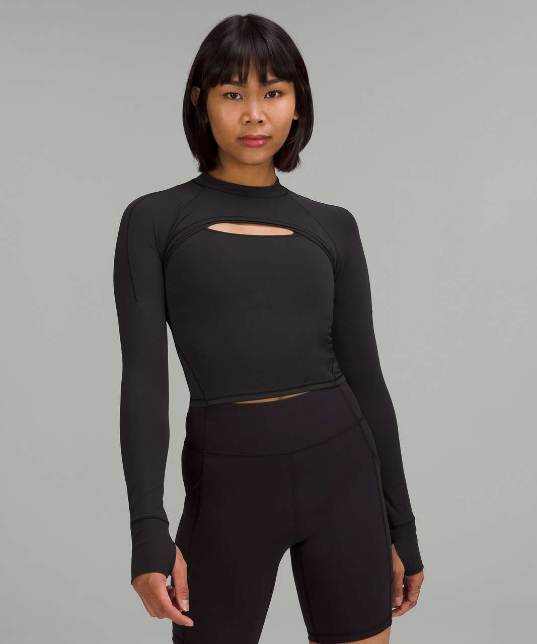 Lululemon 2-in-1 Training Tank + Long Sleeve Shirt - Black - lulu