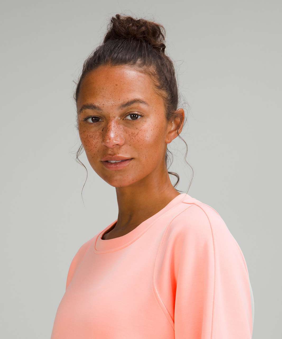 Lululemon Ribbed Cropped Wrap-Back Long Sleeve - Pink Lychee