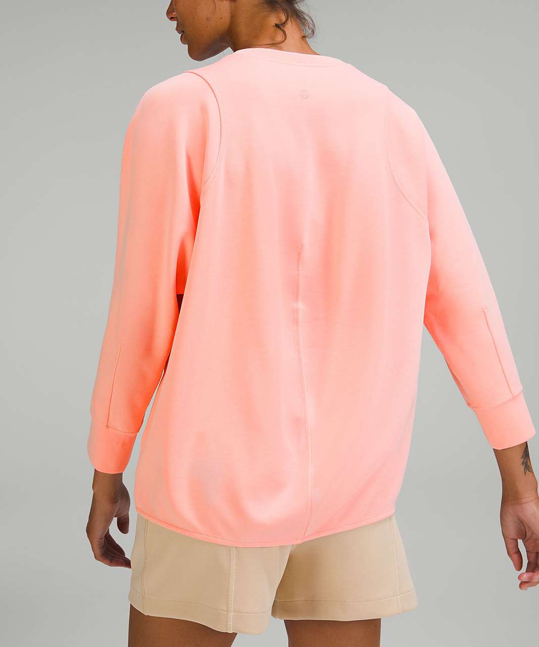 Lululemon Softstreme Draped-Back Crew - Dew Pink