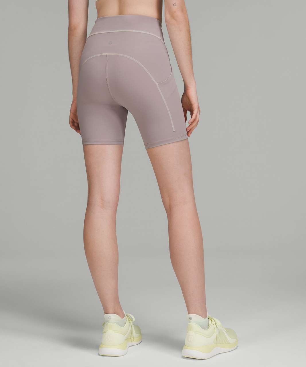 Lululemon Power Thru High-Rise Short 6 *Colour Seam - Mauve Grey