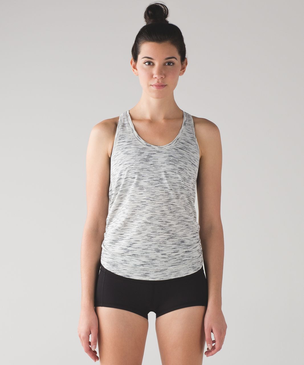 Lululemon Tie It Up Singlet - Tiger Space Dye Black White