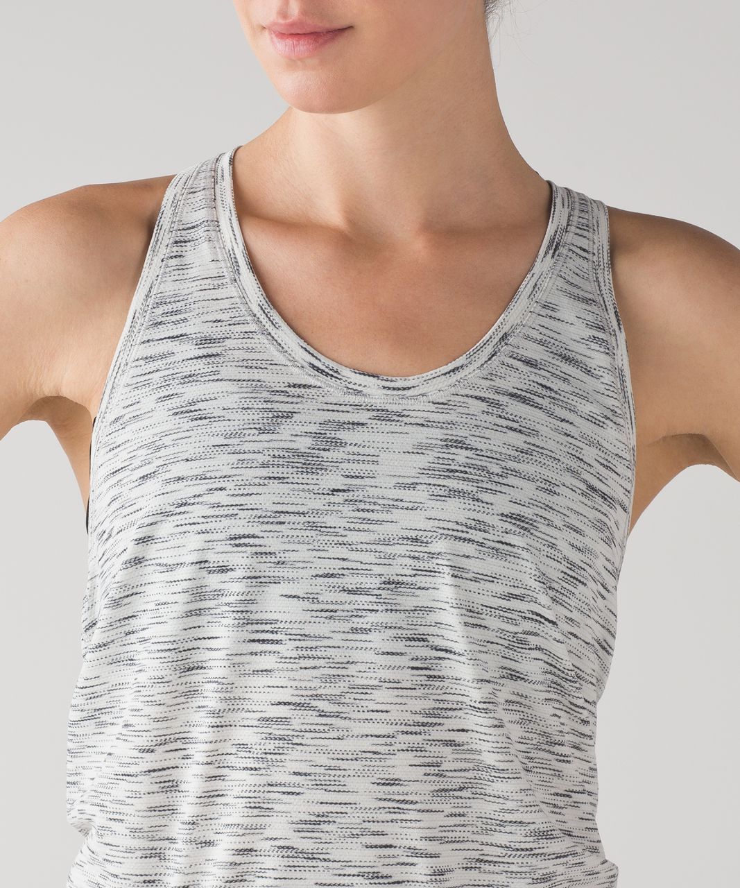 Lululemon Tie It Up Singlet - Tiger Space Dye Black White