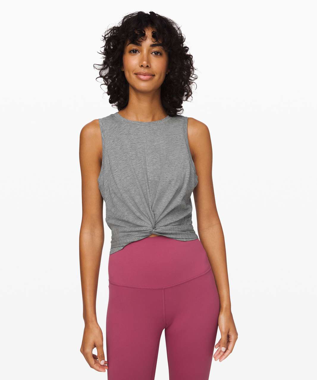 Lululemon Time to Restore Tank - Heathered Medium Grey