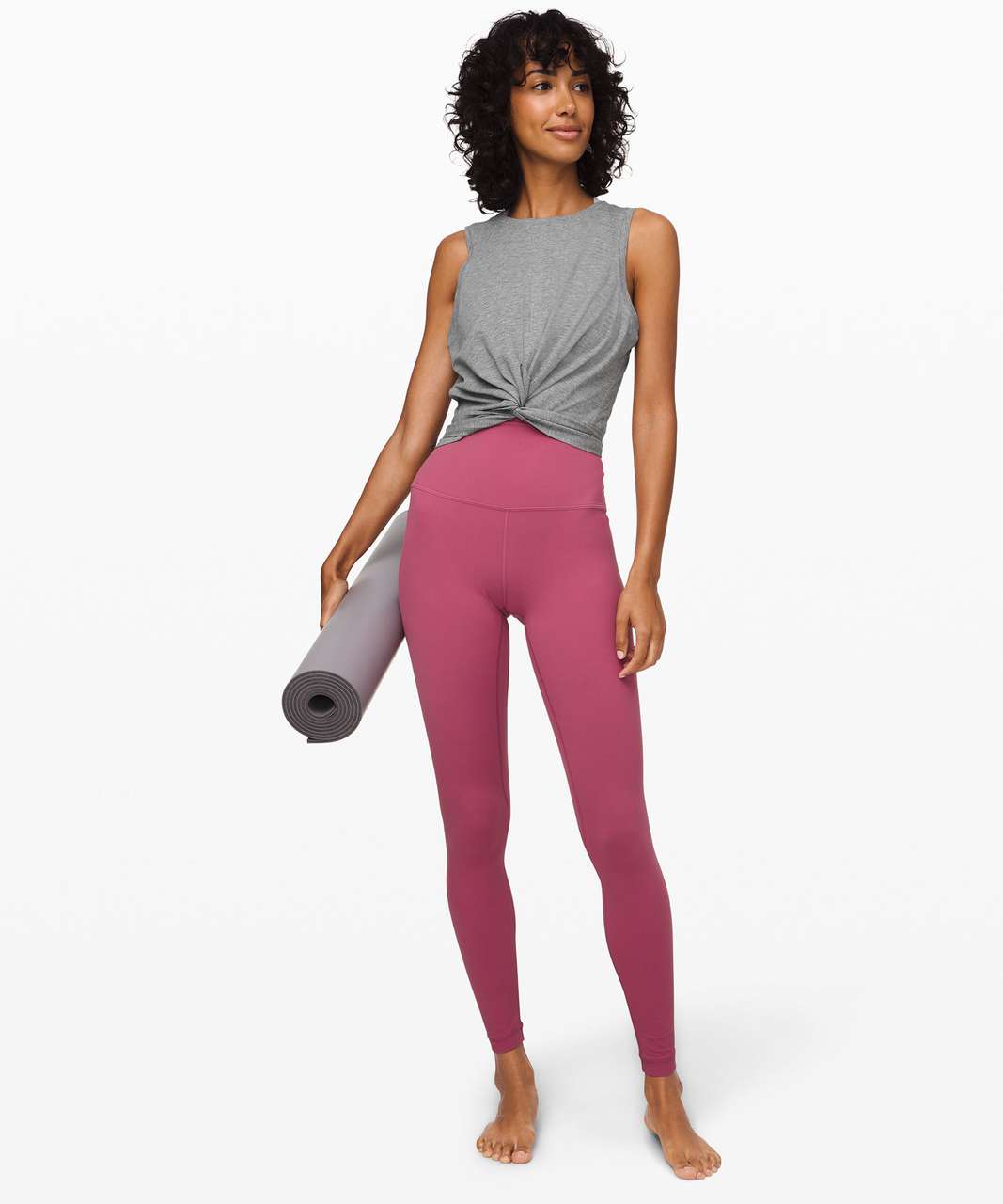 Lululemon Time to Restore Tank - Heathered Medium Grey