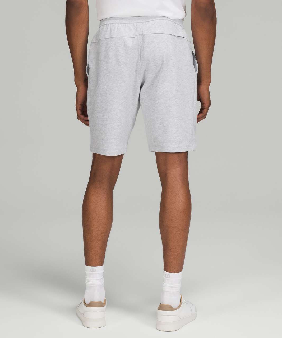 Lululemon City Sweat Short 9" - Heathered Ultra Light Grey / Sea Salt