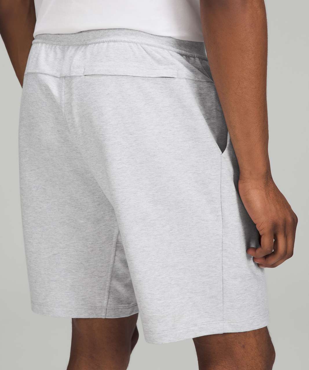 Lululemon City Sweat Short 9" - Heathered Ultra Light Grey / Sea Salt