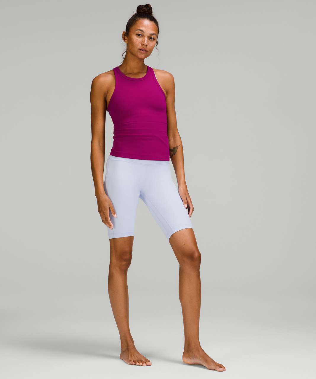 Lululemon Align Waist-Length Racerback Tank Top - Magenta Purple - lulu  fanatics