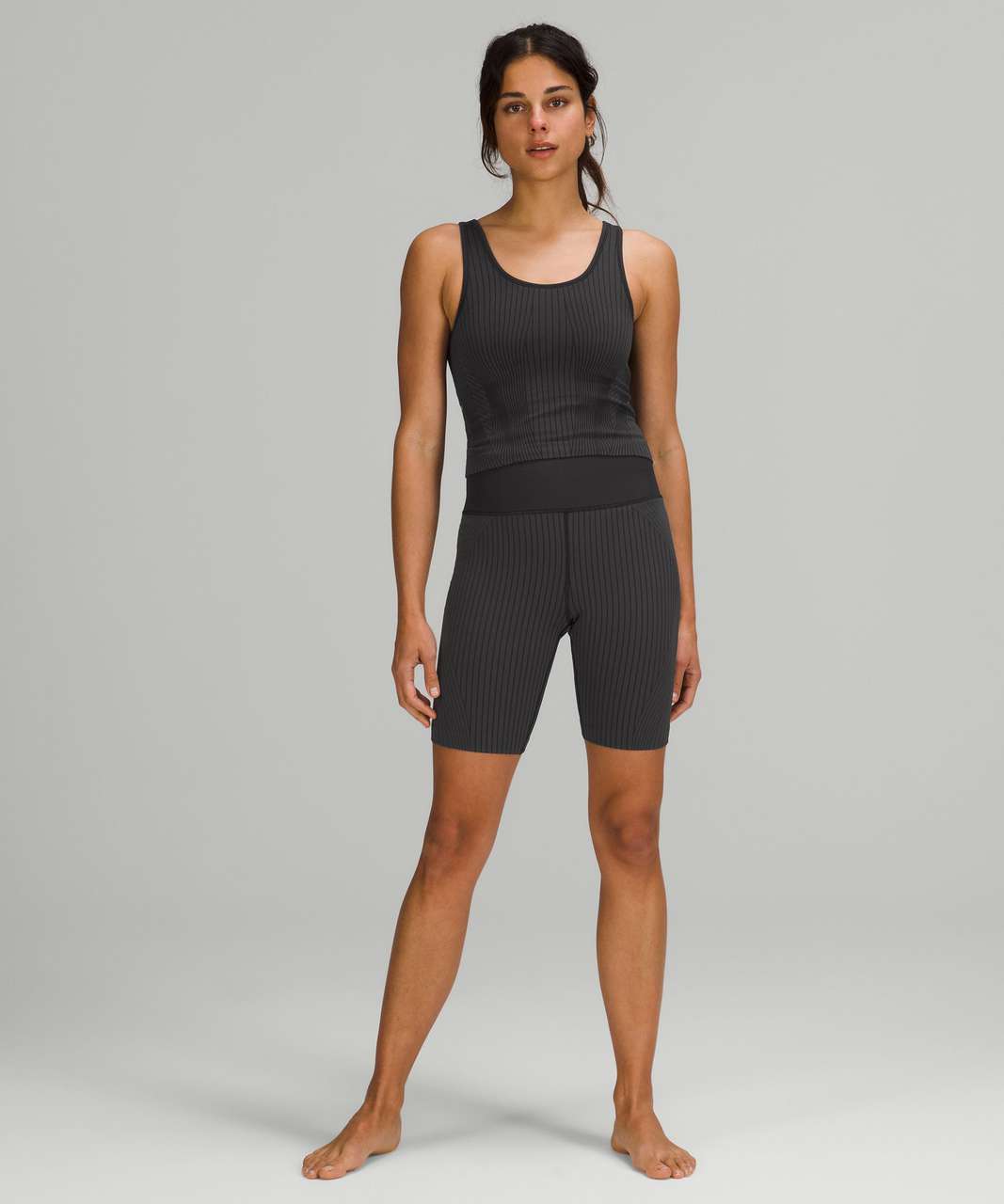 Ebb to street crop tank (4) + Align black granite (Asia Fit XS) : r/ lululemon