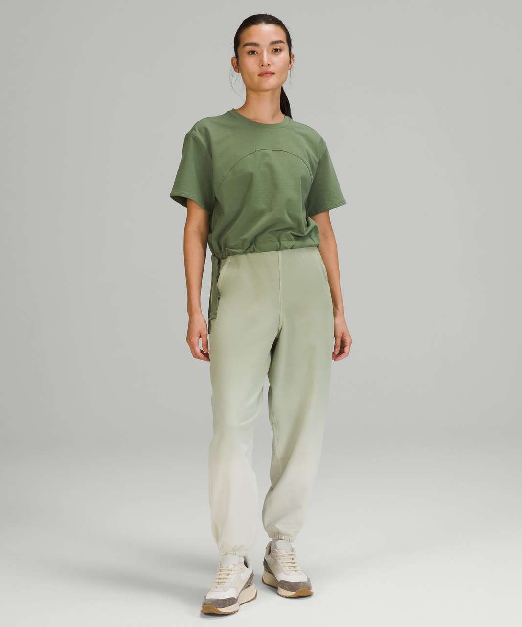 Lululemon LA Side Cinch T-Shirt - Green Twill