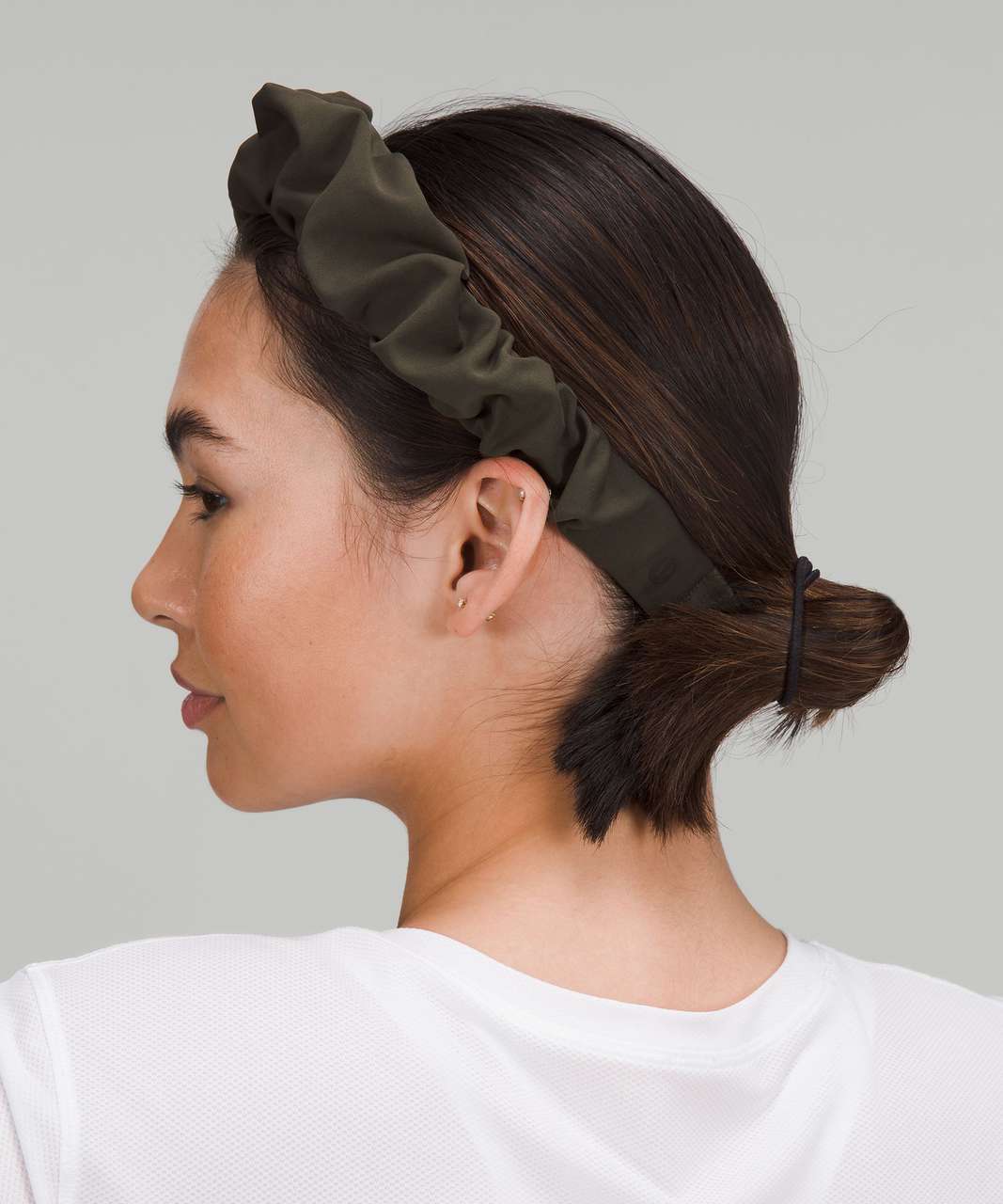 Lululemon Nulux Gathered Headband - Dark Olive