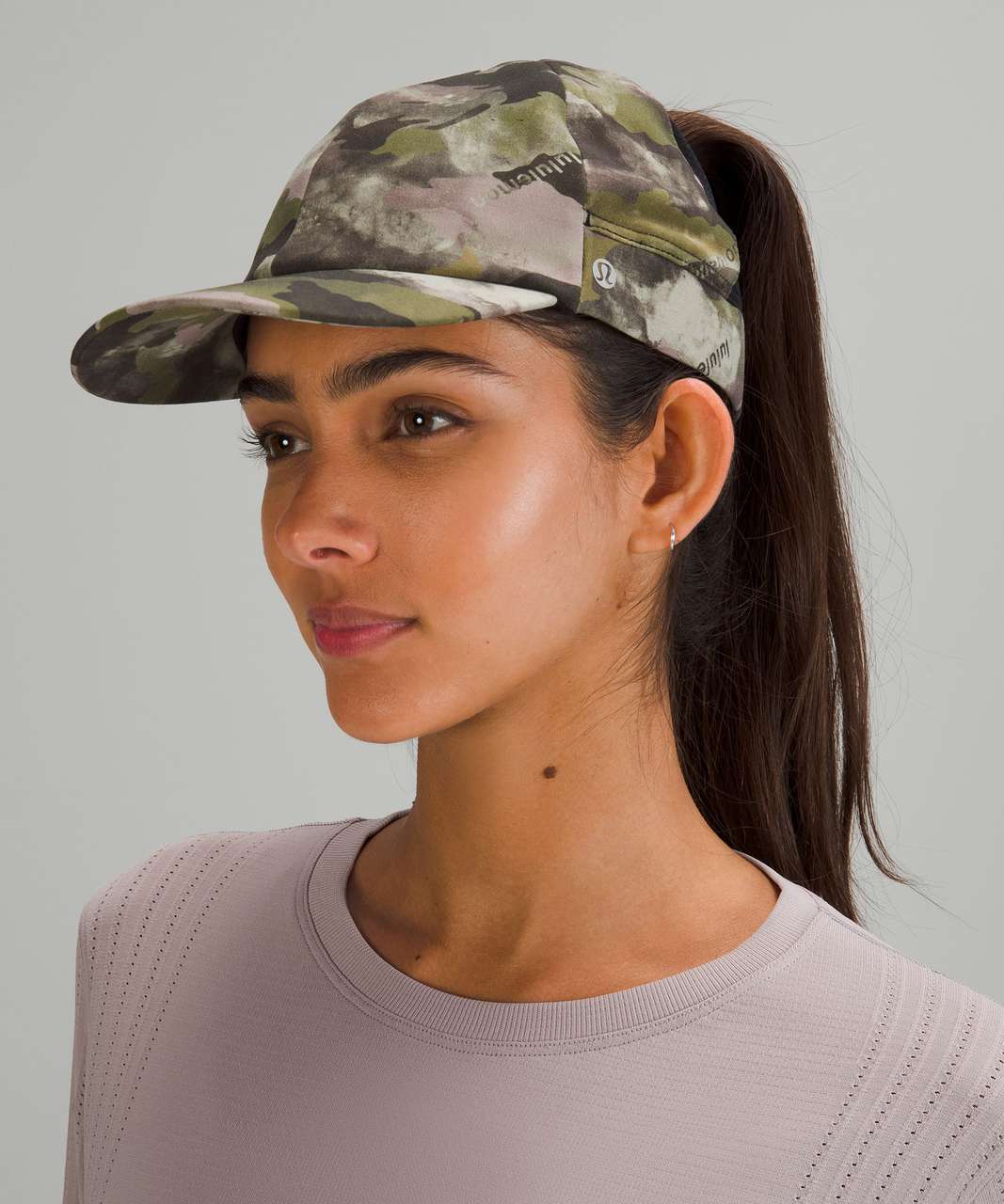 Lululemon Wunder Train Hat - Heritage Camo Wash Juniper Green Multi  / Black