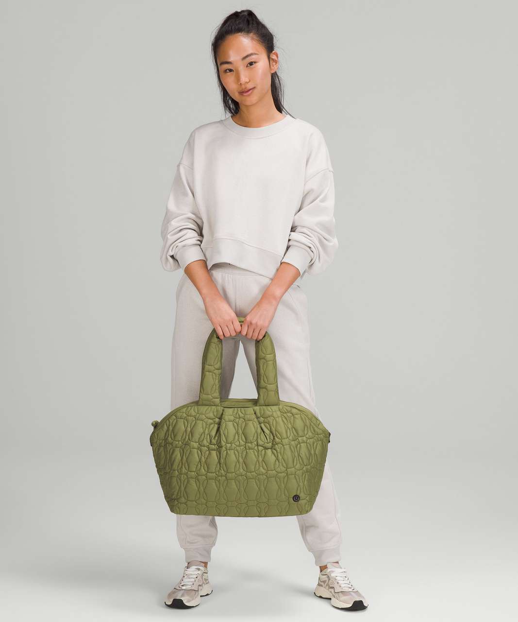 Lululemon Quilted Embrace Tote Bag 20L - Bronze Green