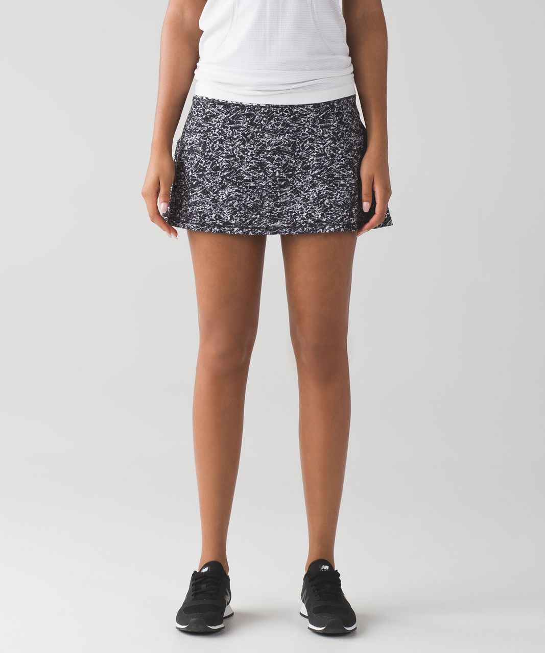 Lululemon Circuit Breaker Skirt (Regular) (13") - Iced Wave White Black / Ice Breaker White Black