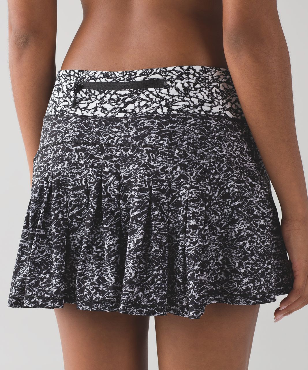 Lululemon Circuit Breaker Skirt (Regular) (13") - Iced Wave White Black / Ice Breaker White Black