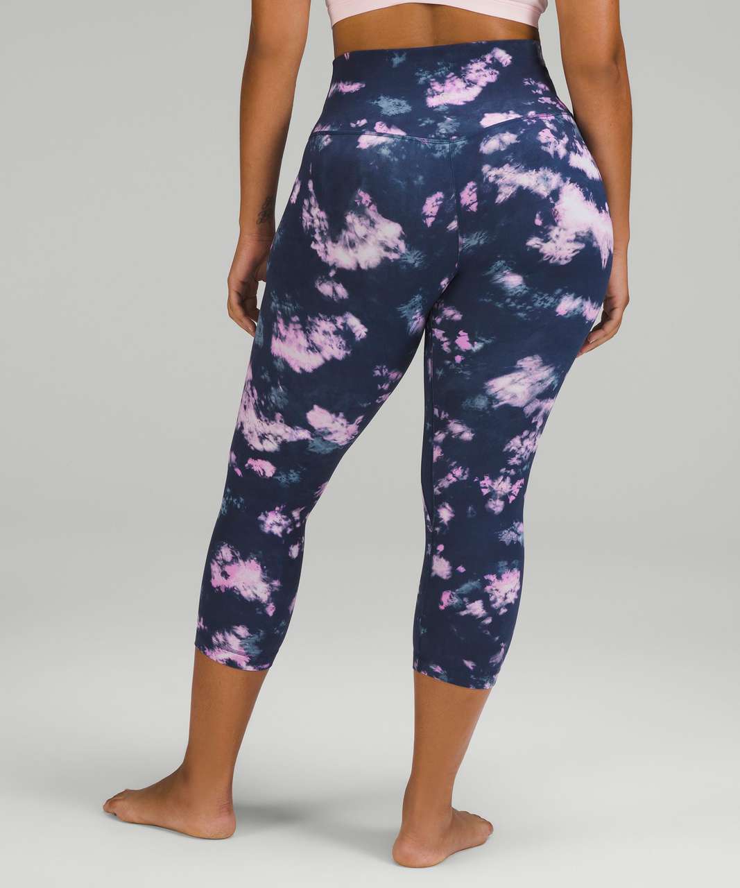 Lululemon Align High-Rise Crop 21 - Circulate Tie Dye Mineral Blue Multi -  lulu fanatics