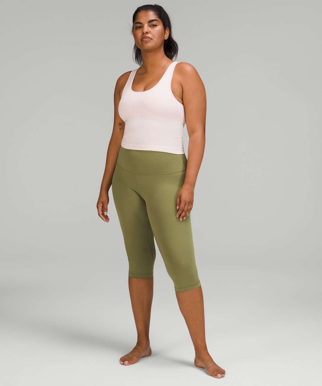 Lululemon Align High-Rise Crop 17" - Bronze Green