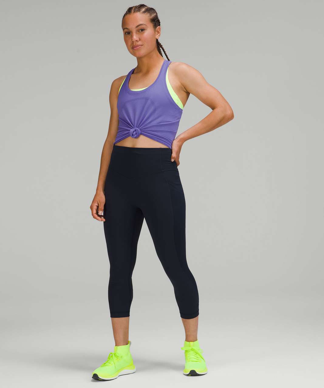 Lululemon Swiftly Tech Racerback Tank Top 2.0 *Race Length - Charged Indigo / Charged Indigo