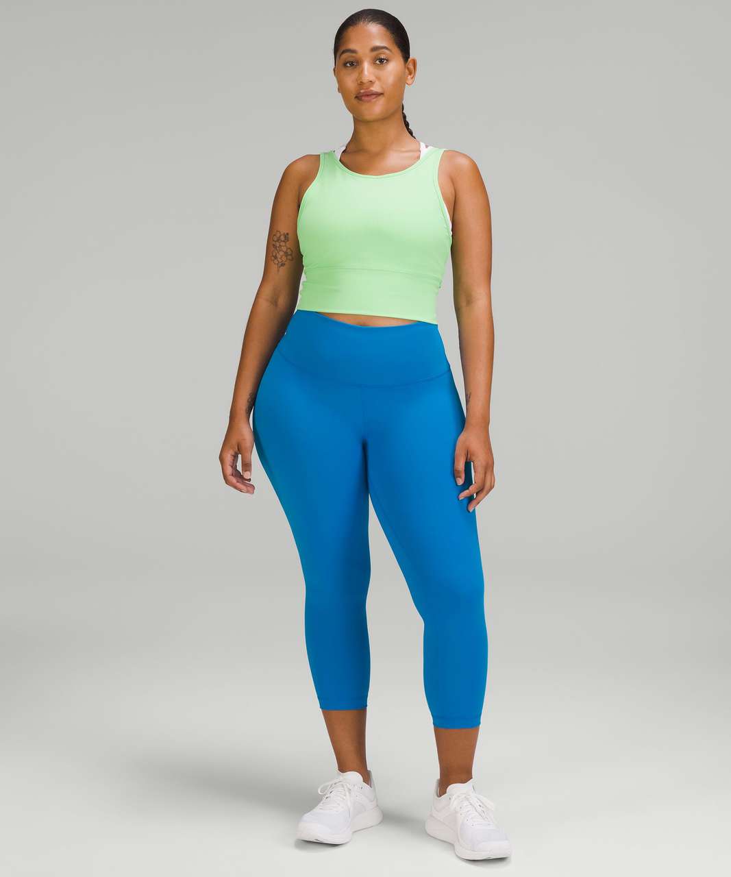 Lululemon Wunder Train High-Rise Crop 23 - Poolside - lulu fanatics